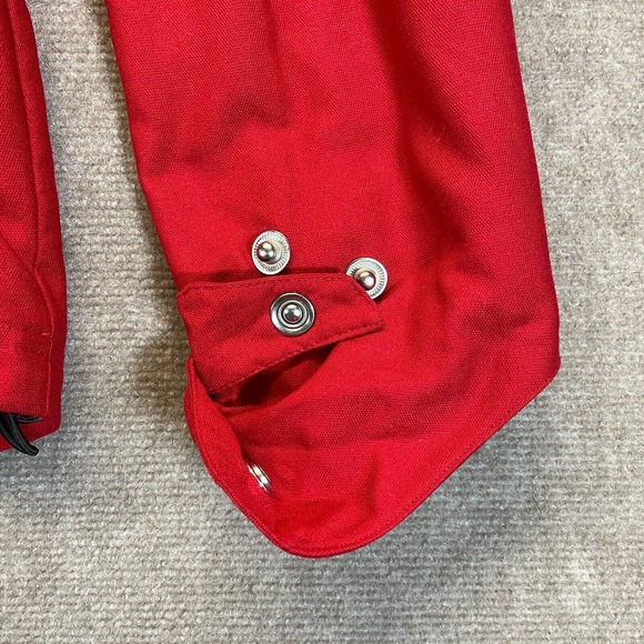 adidas Remix US 971 Jacket Men's Medium Red 1/2 Zip Lined Hooded Water Resistant - Picture 11 of 16